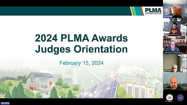 Screenshot for PLMA Awards Judges Orientation presentation