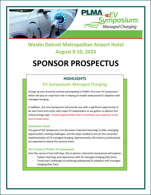 PLMA EV Symposium Sponsor Prospectus